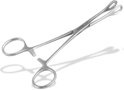 Piercing Klemme Oval geschlossen Piercingklemme mit feiner Zahnung 15,5 cm | Piercing-Zange mit ovalen, innernverzahnten Zangen-Maul für einen präzisen Halt. Mit Sperrfunktion zur Fixierung