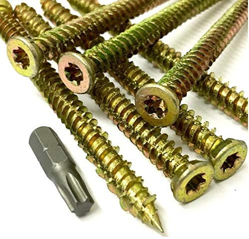 20, 7.5 Ø x 180mm Concrete Frame Fixing Screw - Window/Door/Screws with Free TORX 30 BIT with Every Order - Free UK DELIVERY