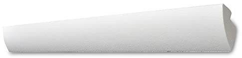 Decosa Deckenleiste G35 Karoline - Dekorative Lichtleiste in Weiß für indirekte Beleuchtung von Wand und Decke - 5 Leisten à 2 m Länge= 10 m - Zierleiste aus Styropor 42 x 45 mm