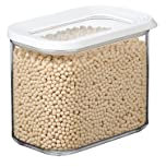 Mepal Transparente Vorratsdosen mit Deckel - Lebensmittelbehälter Rechteckige - Küchenorganizer & Aufbewahrungsbox aus Kunststoff - Vorratsbehälter Luftdicht & Stapelbar - 1000 ml - White