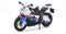 Maisto BMW S1000 RR: Originalgetreues Motorradmodell 1:12, mit beweglichem Ständer, Federung und frei rollenden Rädern, 17 cm, weiß-blau (531191), Mittel