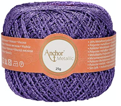 Anchor Artiste Metallic 4716400-00310 lila Effektgarn
