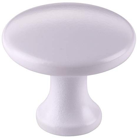SOTECH 10 x Möbelknopf DENISE weiß matt Ø 29 mm | Design trifft auf Funktion - Knopfgriff Küchengriff Küchenknopf Möbelgriff