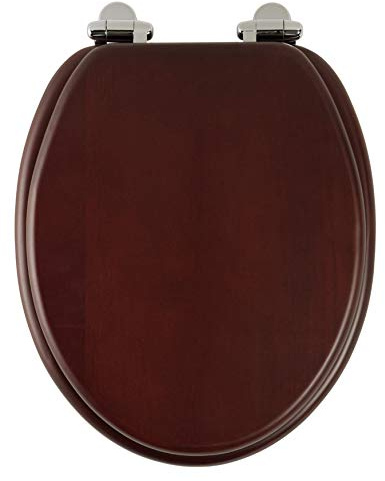 Roper Rhodes Mahogany Wooden Soft Close Toilet Seat Top Fix Quick Release