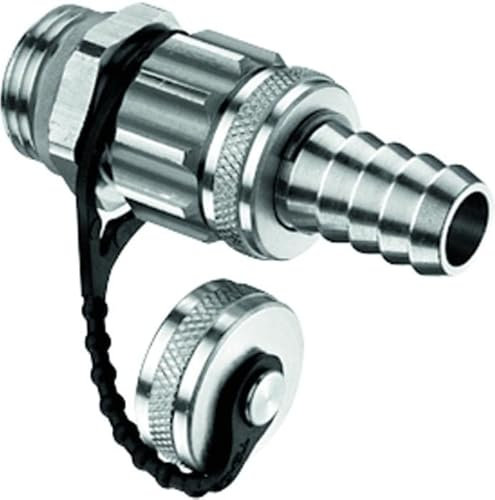 Schell – I + D-Ventil Spindel mit ASAG, M21 x 1,5 mattchrome-Schlauch 1/2 