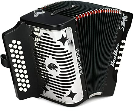 Hohner Accordions Panther 3-Row Diatonic Accordion (Black)