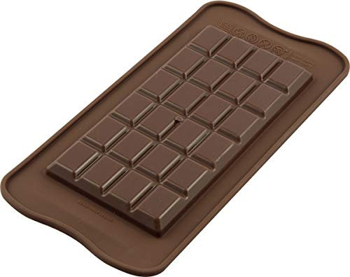 silikomart | SCG36 Silikonform für Pralinen CLASSIC CHOCO BAR, Antihaft, 24 Pralinen, 1er Pack Form für Süßigkeiten, Easy Choc, 115 x 77 mm, h 9 mm, Volumen 92 ml, Made in Italy