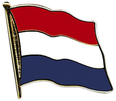 Everflag Flaggen-Pin vergoldet : Niederlande