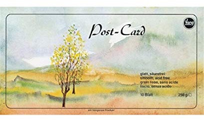 Vang Aquarell Postkartenblock, 10 Blatt, 250g, 12 x 16 cm