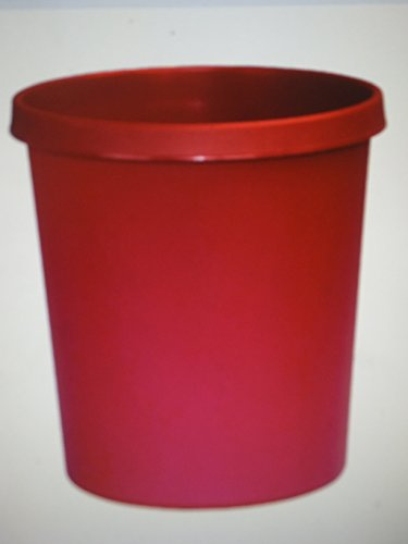 helit Papierkorb rot Ø 310mm, H 320mm rot, Inh.18l