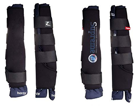 NETPROSHOP Stallgamaschen 1 Paar mit Flexiblen Polstern für die Hinterbeine, Groesse:Full