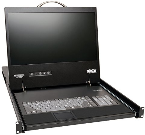 Tripp Lite B070-016-19-IP NetCommander Switch mit 16 Ports und Cat5 KVM-Over-IP – 19 Zoll LCD, 1 Remote + 1 lokaler Benutzer, 1 HE Rackmontage