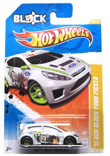 Hot Wheels 2011 11 Ken Block Ford Fiesta White #40/244