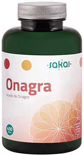 ONAGRA 1000 mg | Aceite de Onagra 1ª Prensada en Frío – 10% GLA (Ácido Gamma Linolénico) | Cuidado Femenino, Piel y Equilibrio Hormonal | 450 perlas | SAKAI