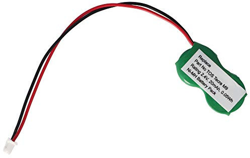 Batterie de secours CMOS compatible avec Toshiba Tecra M9, NiMH 2,4 V