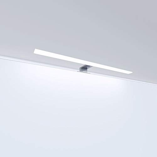 kalb Material für Möbel LED Badleuchte Badlampe Spiegellampe Spiegelleuchte Schranklampe Aufbauleuchte, Farbe:warmweiss, Länge:600mm