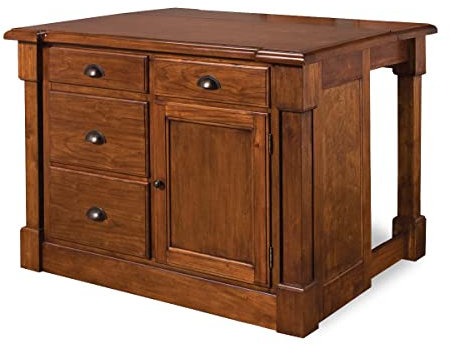Home Styles 5520-94 Aspen Kitchen Island, Finitura Rustica Ciliegia