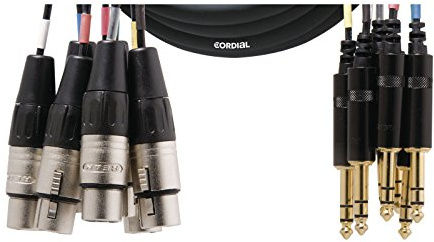 CORDIAL Kabel Mehrpaarig 8 XLR female/8 jack stereo 3 m Kabel AUDIO Mehrpaarig