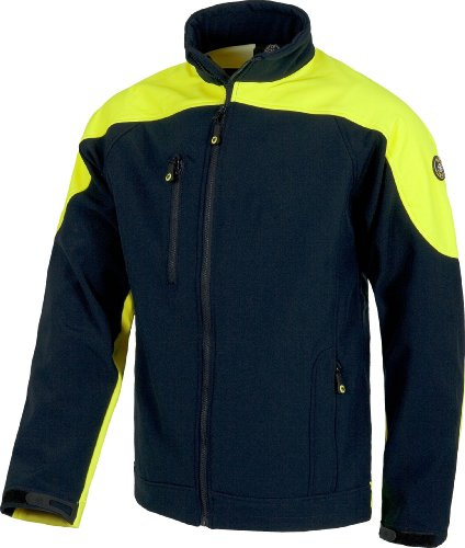 Work Team Workshell Combinado con Alta Visibilidad. Hombre Marino+Amarillo A.V. 3XL