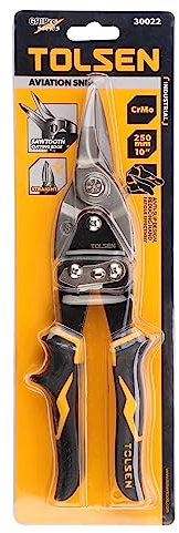 Tolsen Aviation - Cesoie da taglio dritto, resistenti, 250 mm