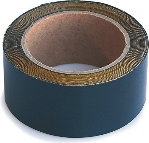 Wupsi PVC-Planen-Reparaturband - Klebeband zur Reparatur von Löchern & Rissen an LKW-Plane, Anhängerabdeckung, Markise & Zelt - Schwarz, 5 cm X 5 m