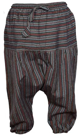 SHOPOHOLIC FASHION Lösa barnbyxor, boho, harem, hippie, färgglada, retro, bekväma byxor, gRÖN, S
