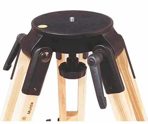 Berlebach Holz-Dreibeinstativ Uni Modell 4, mit Ablageplatte