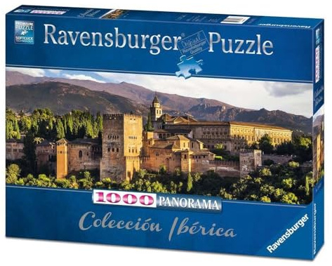 Ravensburger - Puzzle Panorama Granada L'Alhambra, 1000 Pièces pour Adultes, Colle Puzzle, Paysage 70 x 50 cm