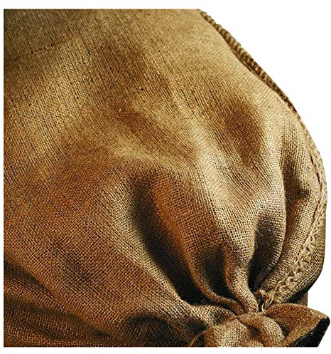 Noor - Saco de yute, 65 x 115 cm, marrón, pack de 2