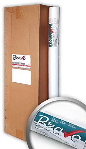 Profhome 1 Kar. 16 Rollen Malervlies Renoviervlies Öko Anstrich Vlies glatte überstreichbare Vliestapete nachhaltig umweltbewusst umweltschonend 60 g 424 qm FSC® MIX Nr. TSUD-COC-001718-KR