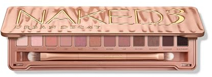 URBAN DECAY Naked 3, Soft Pink Neutral Eyeshadow Palette, Matte, Pearl, Metallic, Shimmer Finish, 12 Mauve Brown & Nude Eye Shadows, Natural Soft Glam Smokey Eye Makeup, Vegan, Cruelty-free