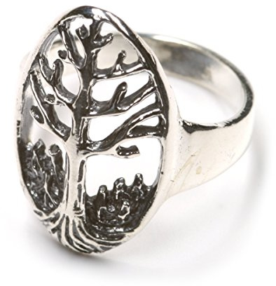 Drachensilber Ring Baum Damenring 925 Silber Lebensbaum elegant Silberring zeitlos Kelten Fingerring Größe frei wählbar