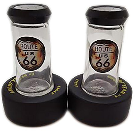 Route 66 Large Salt and Pepper Shaker Set