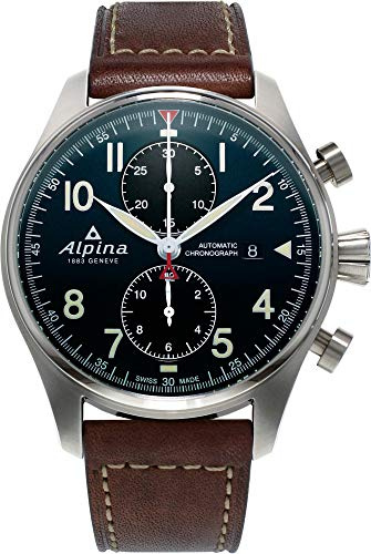 Alpina Geneve STARTIMER PILOT AUTO CHRONO AL-725N4S6 Herrkronograf Alpina Rotor, rem