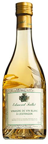 Vinaigre de vin blanc à l'estragon, vinaigre de vin blanc à l'estragon, 500 ml