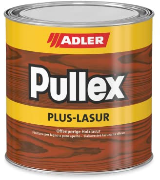 ADLER Pullex Plus-Lasur - Holzlasur Außen Farblos - Universell einsetzbare & aromatenfreie Holzschutzlasur als perfekter UV- & Wetterschutz - 750 ml Weide/Braun