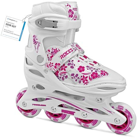 Roces Mädchen Inline-skates Compy 8.0, white-violet, 30-33, 400809