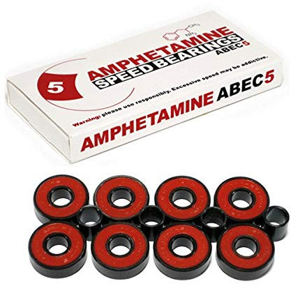 Skateboard Kugellager Amphetamine ABEC 5 für Skateboard, Longboard, Inline SKates, Fidget Spinner