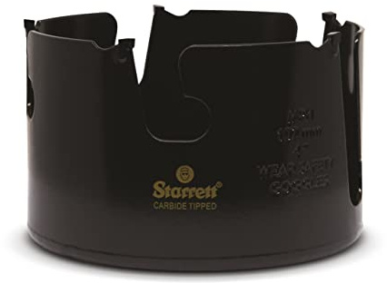 Starrett Tungsten Carbide Tipped Holesaw - MPH0400 Multi Purpose Cut TCT Hole Saw Cutter - For Wood MDF Plastics Ceramic Wall Tiles - 102mm