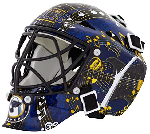 Franklin Sports Eishockey-Sammelartikel Torwart-Helm mini, Design: Logo Einer NHL-Mannschaft, Unisex, 7784F02, Navy