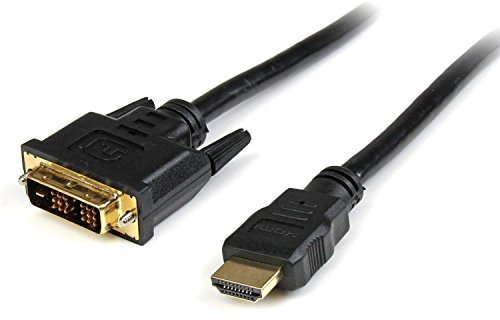 StarTech.com 3m High Speed HDMI Cable to DVI Digital Video Monitor - M/M Computer Monitor Cable (HDDVIMM3M), Black