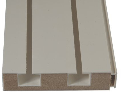 Liedeco Vorhangschiene mit Holzkern, Gardinenschiene L 120 cm Variante 2 läufig