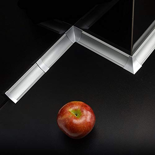 DQ-PP WINKELLEISTE INNENECKE – Aluminium – 23 x 23mm – PVC – Küchenleiste Arbeitsplatte Abschlussleiste Leiste Küche Küchenabschlussleiste Wandabschlussleiste Tischplattenleisten