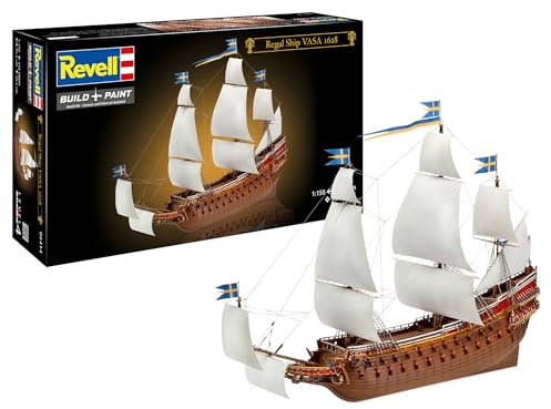 Revell 05414 - Modellino Swedish Regal Ship Vasa 1628, 330 pezzi