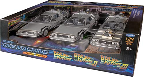 Welly Back to the Future Movie Trilogy Delorean 3-Pack