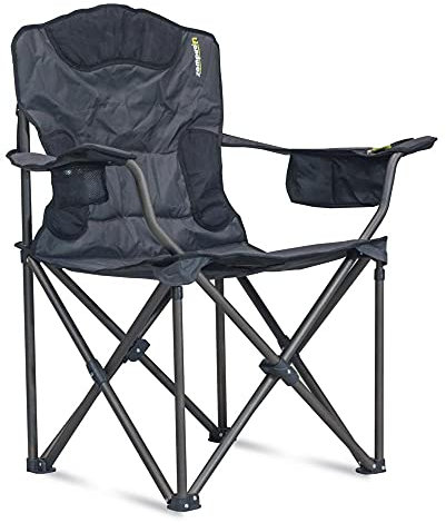XXL Campingstuhl, Anglerstuhl, Faltstuhl, Klappstuhl 180 kg Tragkraft, isolie...