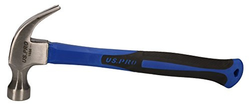 US PRO 16oz Claw Hammer with TPR Handles 1668