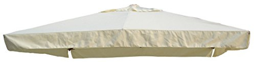 Giardini del Re 55513 Telo di Ricambio Ombrellone, 290 x 390 x 2 cm, Ecru