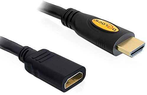 Delock High Speed HDMI-Kabel mit Ethernet Verlängerung (A-Stecker/Buchse, 5m)