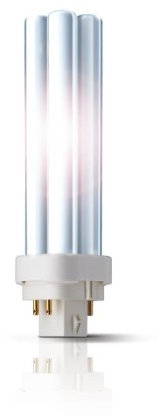 PHILIPS 1 X Compact Fluorescent Lamp PL-C G 24Q 4 pin 26 Watt Warm White